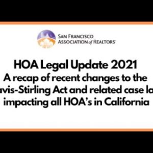 HOA Legal Update 2021 with Jeanne Grove