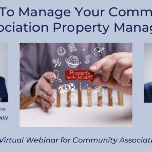 How To Manage Your Community Association Property Managers