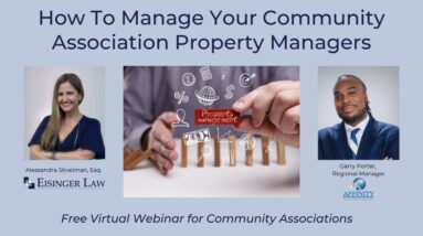 How To Manage Your Community Association Property Managers