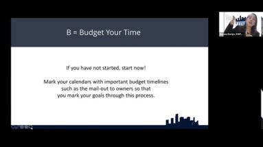 Community Association 2021 Budget Boot Camp presented by KPWM and Stroemer & Company
