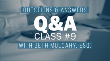 2021 Virtual HOA/Condo Academy Class #9 - Q&A with Beth Mulcahy, Esq. "Finances 101 here we come!"