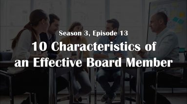 10 Characteristics of an Effective Board Member