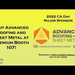 2022 CA Day Major Sponsor - Advanced Roofing and Sheet Metal
