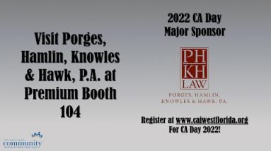 2022 CA Day Major Sponsor - Porges, Hamlin, Knowles & Hawk, P.A.