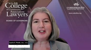 2023 Community Association Law Seminar - Laurie Poole