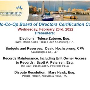 CAI Condo Co Op Board Cert Feb 2022