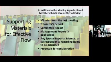 Board Training Series, Part 2: Meetings & Working with a Management Company