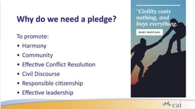 The Community Association Civility Pledge