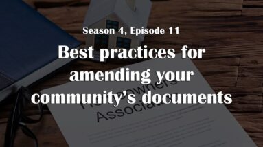 Best practices for amending your community's documents
