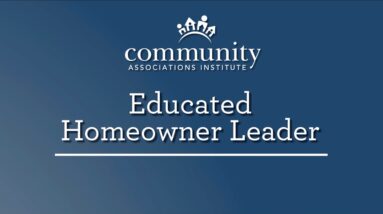 CAI Designations - Homeowner Leader