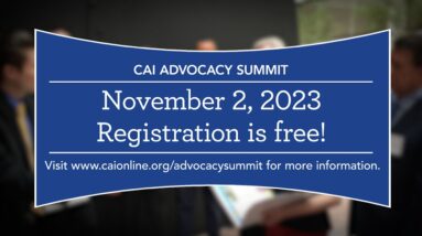 Join us for CAI's 2023 Advocacy Summit!