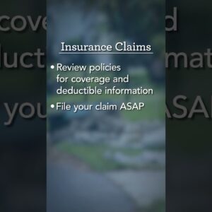 Filing Insurance Claims After Natural Disasters