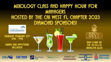 Our 2023 Diamond Sponsors Mixology Class for Managers!