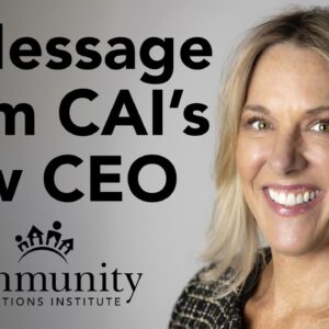 A Message from CAI’s New Chief Executive Officer