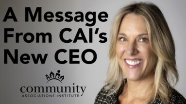 A Message from CAI’s New Chief Executive Officer