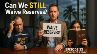 Can Florida Condos Still Waive Reserves? (Airing 11/2/25)